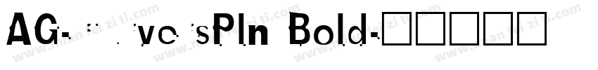 AG-CurversPln Bold字体转换